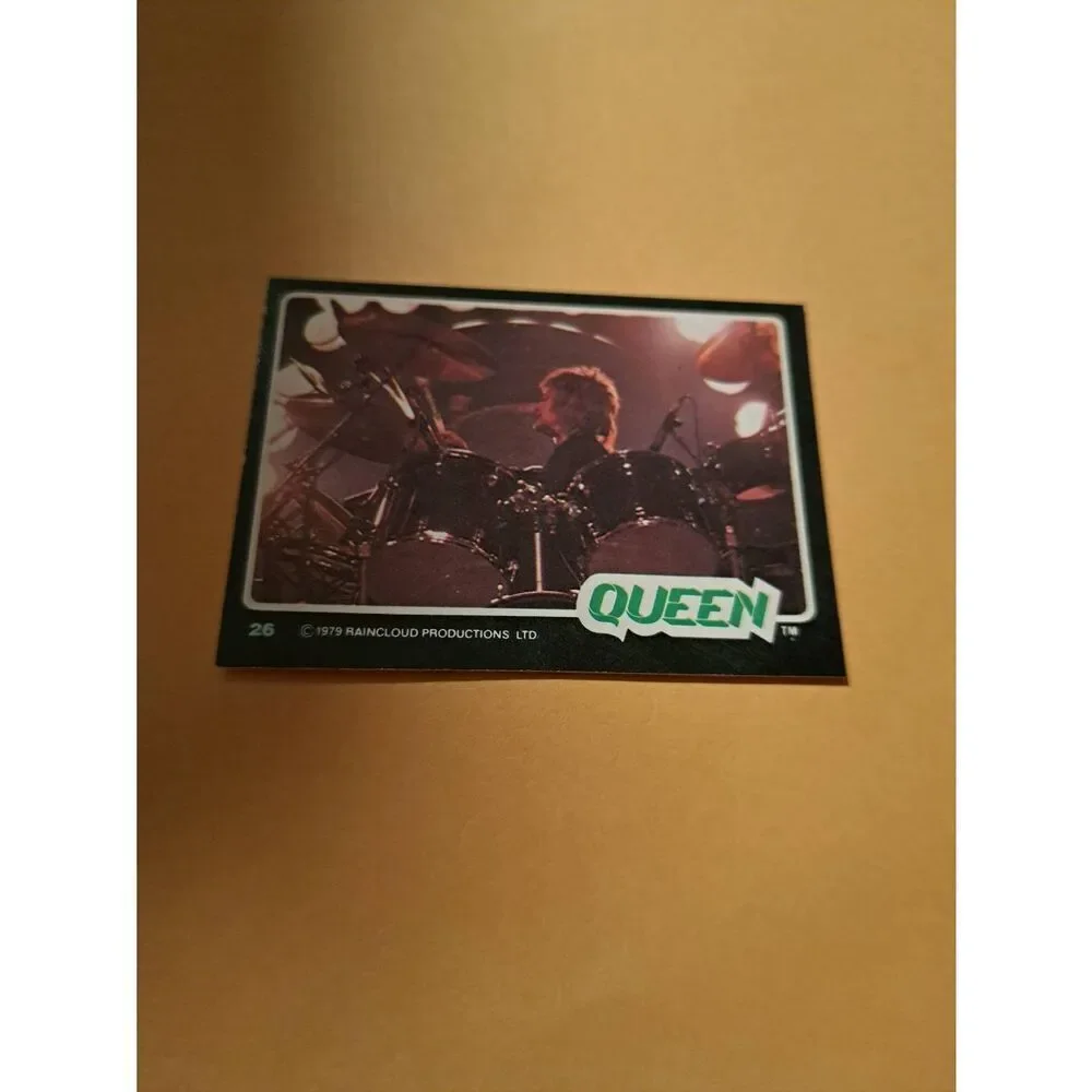 Vintage 1979 Raincloud Productions Queen Trading Card #26 Rock Band Memorabilia